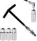 shallyong Chiave Candela, 16/18/21 mm Chiave Universale, Set Chiavi Inglesi, Set Chiavi per Le Candele del l'auto, Kit Candele per Candele per Auto e Moto