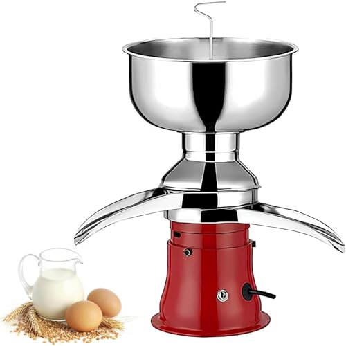 RoyceBee SéParateur Centrifuge de Lait éLectrique, éCréMeuse Professionnelle, MatéRiau de Qualité Alimentaire, SûR et Sain, RéGlable pour Le Lait de Brebis, de ChèVre Ou Autres Produits Laitiers