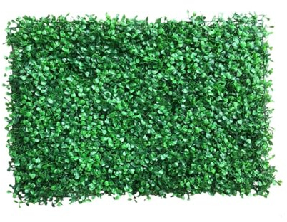 SDIUAKBV Césped Artificial Paneles Artificiales de boj for Pared de césped, setos, Plantas, telón de Fondo de Hierba, decoración de Pared Verde, jardín al Aire Libre, 60x40x4cm, 12 Uds.