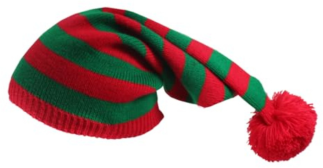 Generico Gestrickte Weihnachtsmütze | Unisex-Winter-Weihnachtsmannmütze,Bunte Strickmütze Bequem für Winter-Accessoire im Freien Aktivitäten Abendtreffen