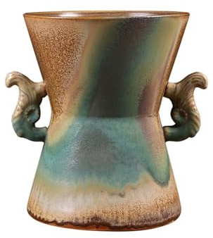 MOBYGKFY Ceramic Chinese Home Decoration Retro Amphora Bonsai Pot