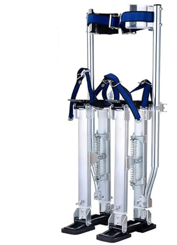 ENWYTE Trockenbau-Stelzen 38,1–58,4 cm Aluminium-Stelzen Arbeitshöhe verstellbar langlebig rutschfest leicht Verputzen von Gipskarton Malen Spazierengehen Kleben Endbearbeitung(18-30(48-74CM))