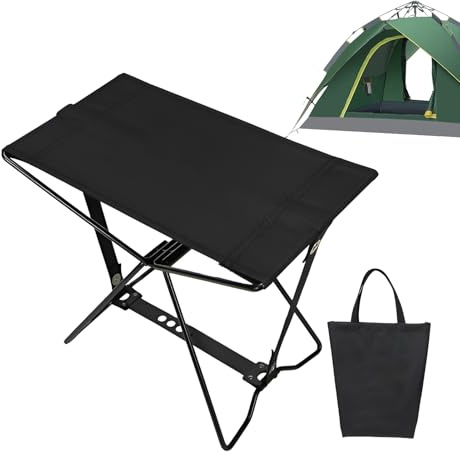 Generisk bärbar hopfällbar campingpall | Lätt och vikbar sits | resepall lastkapacitet till 100 kg, för utomhus, resor, vandring, picknick, trädgård och