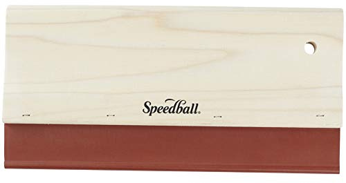 Speedball 12 Nitrile Graphic Squeegee Rubber, For Screen Lino Printing, Tool For Art & Craft Kit, Printing Ink, Classroom, Wiper, Scraper Handle Tool
