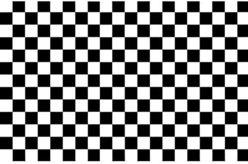 4R Quattroerre.it - 1018 - Film adhésif pour Voiture Wrapping, Échics Blanc Noir, 35 x 50 cm