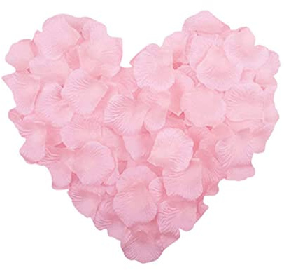 100pcs Light Pink Silk Rose Petals Mother’S Day Wedding Confetti Anniversary Table Decorations Christening Flowers Scatter