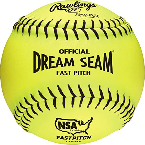 Rawlings | Official DREAM SEAM Fastpitch Softballs | 11 NSA | 12 Count