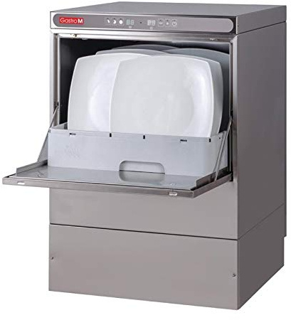 Lave Vaisselle Professionnel avec Pompe de Vidange Break Tank - Panier 50x50 cm - 230 V - Gastro M