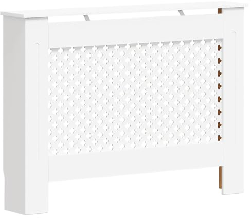 vidaXL Heizkörperabdeckung Weiß 112×19×81,5 cm MDF