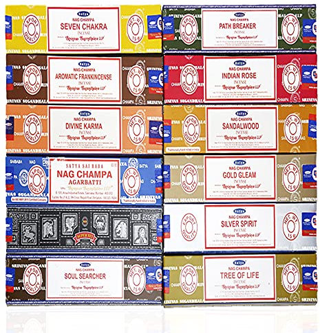 Satya Räucherstäbchen, 15 g x 12 Packungen Limitierte Auflage