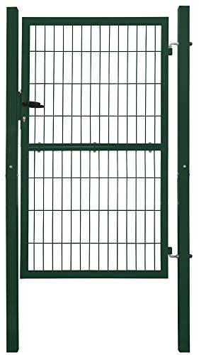 V2Aox Porta Giardino Cancello Metallo Lucchetto Chiave Barriera 160 cm Verde