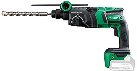 HiKOKI Akku Bohr- und Meißelhammer DH18DPC (18V, Brushless Motor, 3,2J, RFC Funktion, Auto-Stopp-Funktion, mit 3 Betriebsarten, im Transportkoffer)