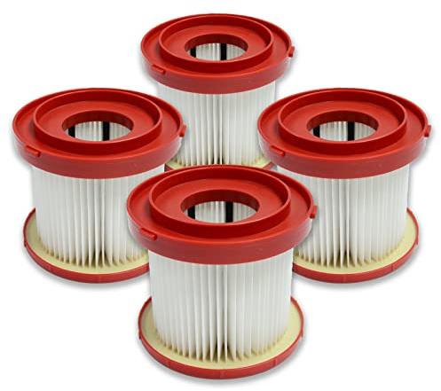 PUREBURG 49-90-1900 Vacuum Filter Compatible with Milwaukee 0780-20 M28, 0880-20 M18 Wet & Dry Cordless Vacuum,4-Pack