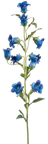 artplants.de Kunst Glockenblume DAIKI, blau, 90cm - Künstliche Glockenblume