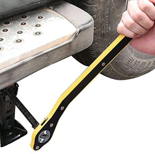 Hulzogul Jack Ratchet Wrench, Car Labor Saving Jack, Car 360° Swivel Labor-Saving Wrench Handle Scissor Jack, for Motorcycle, Car, SUV and Other Vehicles