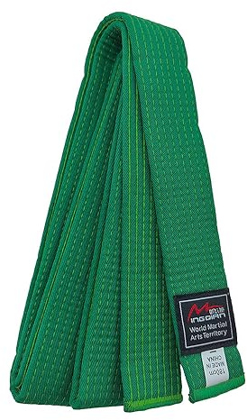 MingQian Taekwondo-Gürtel, Karate, Judo, Aikido-Kampfsport-Zubehör, Farbgrad: Weiß, Gelb, Grün, Blau, Rot, Schwarz, Taillenbreite 4 cm, Länge 200-320 cm (220 cm, Grün)