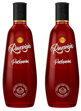 Ruavieja Licor de Pacharán - 700 ml (Paquete de 2)