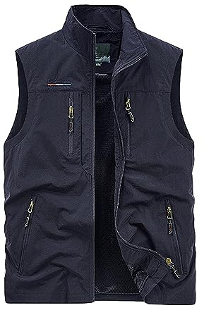 Didadihu Herren Weste Elegant - Ärmellos Arbeitsweste Essentials Fleeceweste Ärmellos Jacke Outdoor Leichte Steppweste Softshellweste Pufferweste Bodywarmer Warm