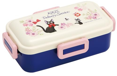 Skater PFLB6AG-A Lunch Box, 18.9 fl oz (530 ml), Antibacterial, Fluffy, Domed Lid, Women's, Kiki's Delivery Service, French Studio Ghibli, Made in Japan