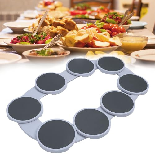 Drehteller-Tablett, 360° Drehbar, Party-Drehteller, Hitzebeständig, Wiederverwendbar, Drehbares Lebensmittel-Organizer-Tablett, Erweiterbar, Drehteller Tablett für Küche und Esstische