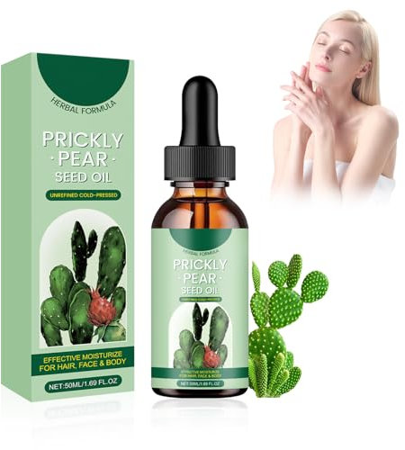 MINGRUO Prickly Pear-Seed Oil, huile de pépins de figue de barbarie pour le visage, huile de figue de barbarie bio, huile de figue de barbarie bio, huile de figue de figue bio pour peau sèche et
