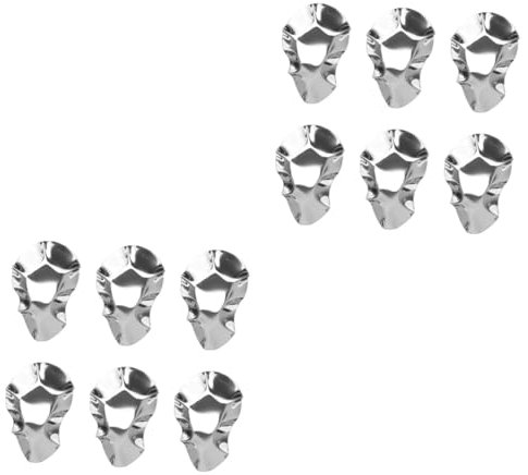 CONGARTENO 12pcs Stainless Steel Dipping Dishes for Oysters High Temperature Resistant Condiment Bowls for Grilling Baking and Serving Sauces and Appetizers