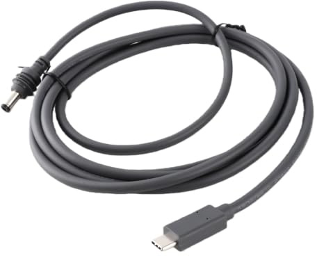 Yosoo Health Gear USB C to DC Power Cable, Smart PD 100W Charging Cord for Mini Outdoor Travel 18AWG Copper 55x21mm Jack 2M 65FT 1 Pack