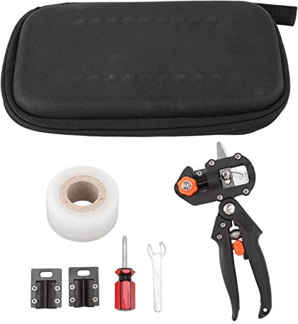Injerto tijeras de tijera injerto de jardín injertado frutal frutal rama cortador de rama con bolsa de almacenamiento de película blanca