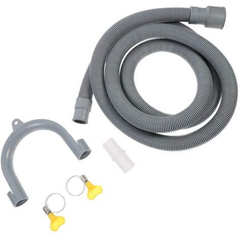 HAKIDZEL Drain Pipe for Washing Machine Thickened Drum Washer Outlet Water Connection Includes Fittings and Clamps for Easy Installation