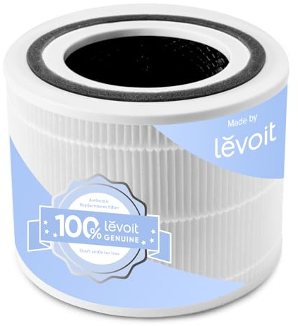 LEVOIT Filtro de aire de repuesto para purificador de aire Core 300S y Core 300, filtro HEPA, filtro de carbón activo de alta eficiencia y prefiltro, contra 99,97% alérgenos, polvo, polen, humo, color