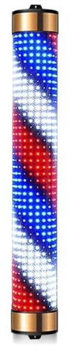 Luz De Poste De Barbero Led, Luces Giratorias De Poste De Barbero Al Aire Libre, Peluquería Light, Barber Pole, Rayas Iluminadas De Montaje En Pared Impermeables Letrero 125cm
