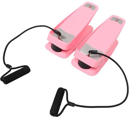 Abaodam Kleiner Stepper Heimtrainer Stepper mit Verstellbarem Widerstand Faltbar rutschfeste Pedale Geräuscharm Fitnessgerät für Beine Oberschenkel Zuhause Training