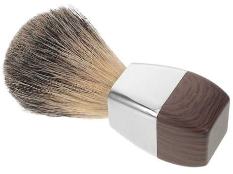 OATIPHO Brocha de Afeitar Formación de Espuma para Hombre con Pelo de Tejón y Mango de Madera y Fácil Mantenimiento para Cuidado Facial Elegante