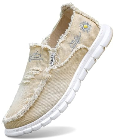 2026 Zapatos sin cordones para mujer, zapatos de lona, zapatos casuales al aire libre, cómodos y ligeros, zapatillas de lona