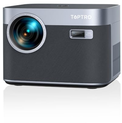 【Auto Focus/Keystone】 Vidéoprojecteur 4K 35000 Lumens Android TV WiFi 6 Bluetooth, TOPTRO Projecteur 4K 1080P FHD, RétroProjecteur Scellé Anti-Poussière Home Cinéma/Extérieur pour Phone/TV Stick/PS5