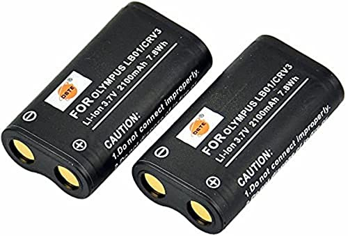 DSTE 2-Pack Ersatz Batterie Akku Kompatibel für Olympus CR-V3 C3000 C3040 40Z C-2100UZ C-211 C-211Z C-3000 C-3030 C-3030Z C-3040 C-3040Z