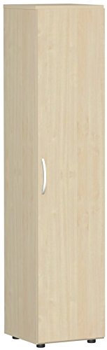 Gera Möbel Schranksystem Flex Flügeltürenschrank, Drehtürenschrank, Holzdekor, ahorn/ahorn, 40 x 42 x 180.8 cm