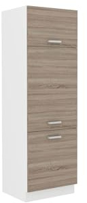 Kuechen-preisbombe Küchen Gerätehochschrank 60 cm für das Modell „Dave 240 Eiche Sonoma Trüffel“