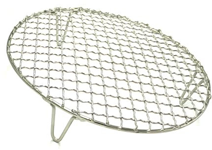 Turbokey Grill Wire Cooling Racks 2 Height Legs for Oven Use Dia 11 Stainless Round Cooking Racks for Barbecue Air Fryer Instant Pot Pressure Cooker Canning Dutch Oven (280mm/11)