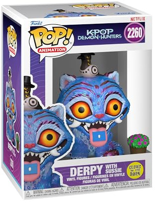 Funko POP! Netflix Kpop Demon Hunters - Derpy with Sussie | Offizieller Fanartikel und Merch - Vinyl Sammelfigur als Regal Deko - Geschenkidee zum Geburtstag für Fans und Sammler