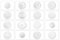 HEXIM Perfect stucco rosone - grande selezione di rosoni da soffitto in schiuma rigida PU, robusto, elemento decorativo (B3073-610 x 520 mm) Bordo per lampadario medaglione decorazione interna