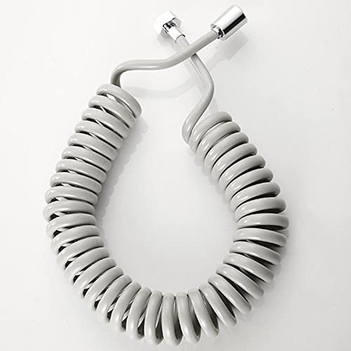 teleskopischer duschschlauch 3m duschschlauch 2m verdrehschutz schlauch flexibler duschschlauch Bidet Federschlauch G1/2 passend für Badbalkon-5m