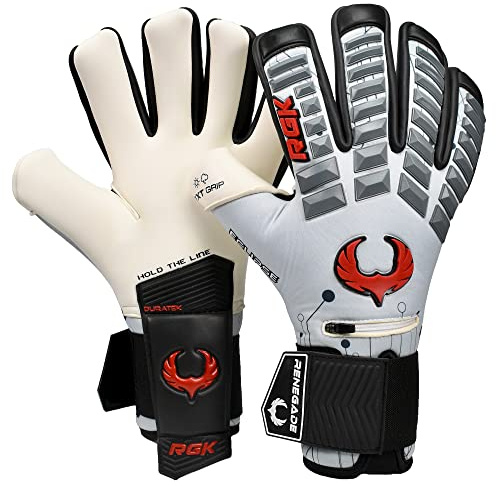 Renegade GK Eclipse Profi-Torwarthandschuhe mit Fingerschutz (Größen 7-12, Level 5) 4+3MM EXT Contact Grip | Maximale Griffigkeit, Schutz und Komfort | Torwarthandschuhe Herren, Erwachsene, Jungen