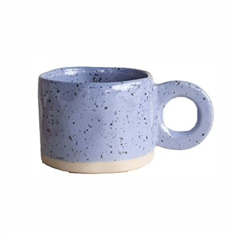 Tazze per tazze 7 once (230 ml) Tazza in ceramica stile irregolare viola for uso domestico Tazza da colazione Tazza da latte Set da tè pomeridiano Tazza da caffè Uomini e donne Famiglia quotidiana Taz