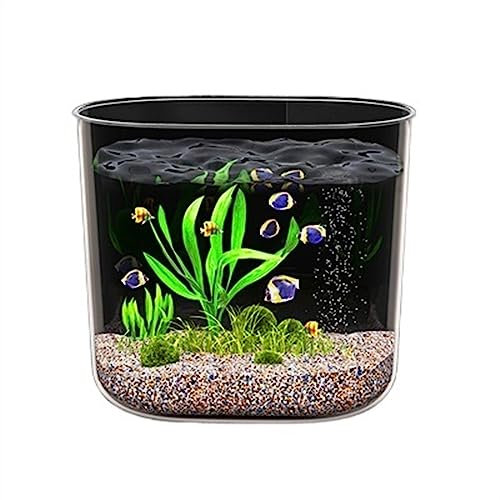 HASMI Aquarium, sturzsicheres Acrylmaterial, transparentes Aquarium, kleines und mittelgroßes Heimaquarium, Goldfischbecken, Schildkrötenbecken (Size : L)