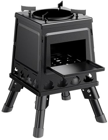 GODARM Small Wood Stove Foldable, Easy To Store Portable Wood Stove,outdoor Camping Wood Stove Small Wood Stove For Tiny House,Outdoor BBQ Picnic,Camping Heating,Cooking