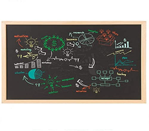 MekUk Kreidetafeln Hängende magnetische Tafel Lehre Display Board Schreibvorstand Holzrahmen Blackboard for Werbung, Hochzeiten, Geburtstage Treffen Ankündigungen Für Home Kitchen Outdoor Office Schul
