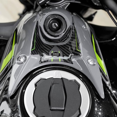 Resin Bike Adhesivos de Moto Compatibles con Kawasaki Z650 2024 Negra. Protecciones Zona de la Llave de Choques y Arañazos de Moto. Pegatinas 3D Resinadas Made in Italy