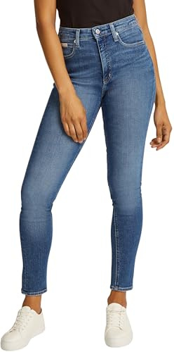 Calvin Klein Donna Jeans High Rise Skinny Fit, Blu (Denim Dark), 25W/34L