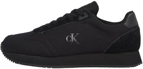 Calvin Klein Runner Sneaker Hombre Sock Laceup Canvas con Logotipo